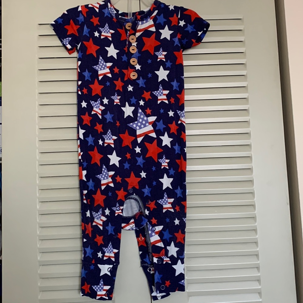 Posh Peanut 4th of July 12-18 mo onsie